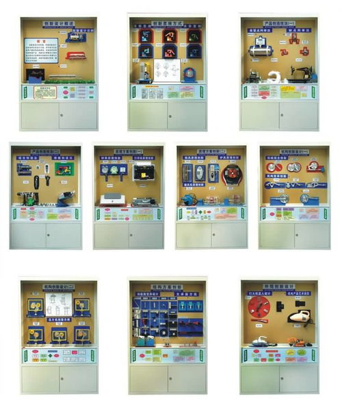 機械創新示教陳列柜的圖文設計制作